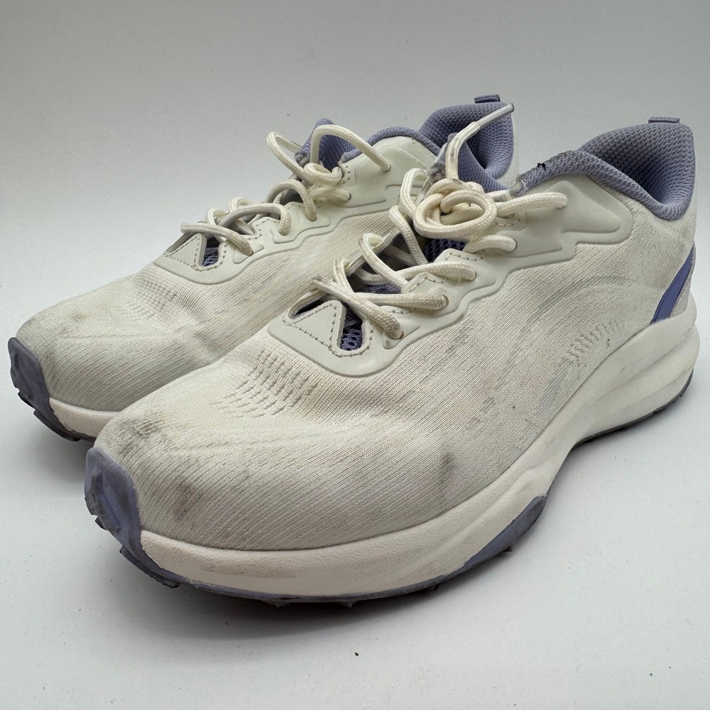 Khombu Patan Womens Sneakers Beige Lavender Memory Foam Athletic Shoes Size 8